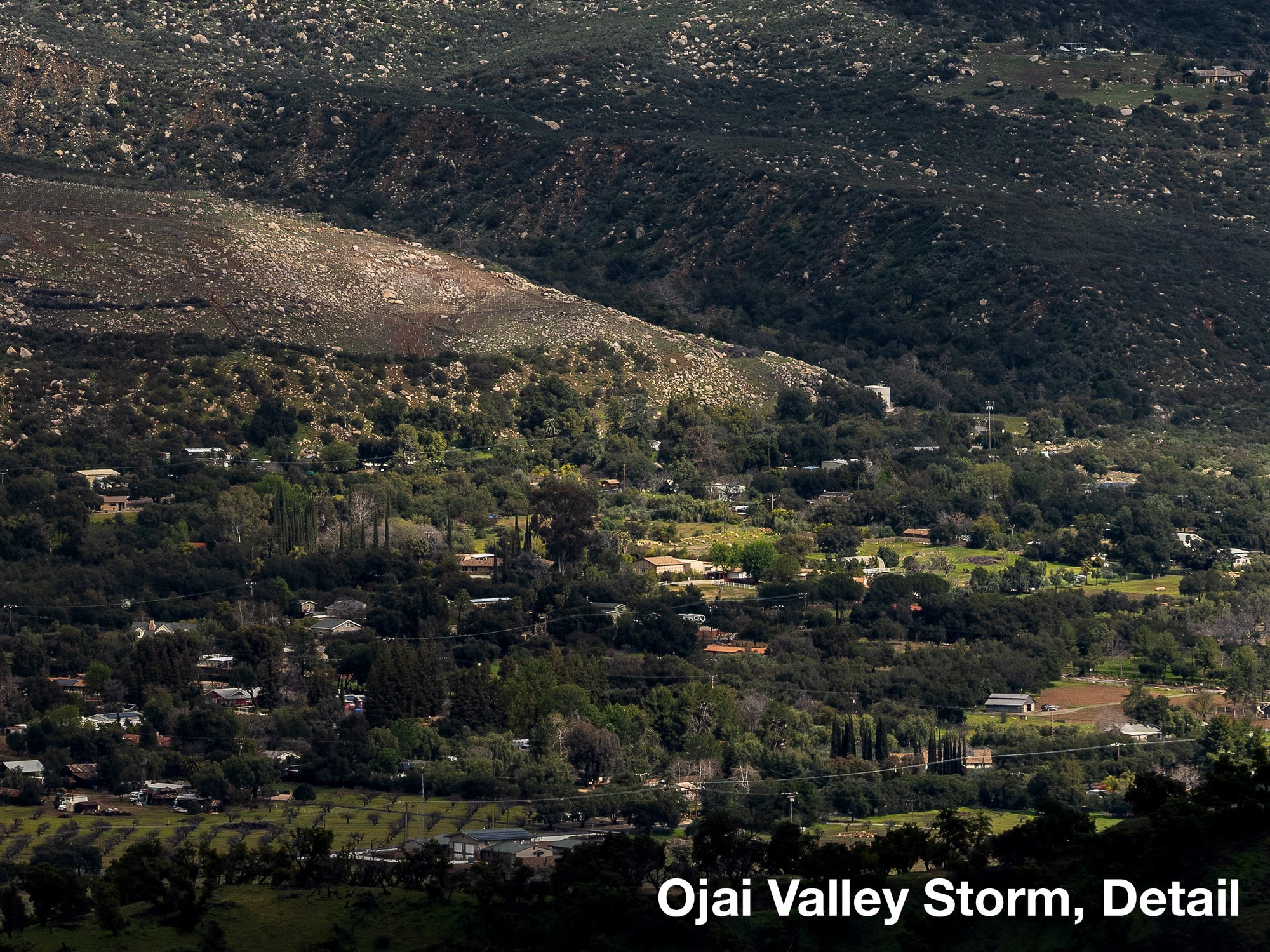 Ojai Valley Storm, Panoramic Archival Print